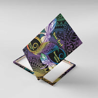 Personalized Polynesian Memorial Canvas Wall Art Dragonflies Appear When Angels Are Near LT14 With Frame Colorful - Polynesian Pride