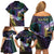 Personalized Polynesian Memorial Family Matching Off Shoulder Short Dress and Hawaiian Shirt Dragonflies Appear When Angels Are Near