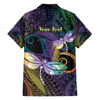 Personalized Polynesian Memorial Hawaiian Shirt Dragonflies Appear When Angels Are Near LT14 - Polynesian Pride
