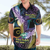 Personalized Polynesian Memorial Hawaiian Shirt Dragonflies Appear When Angels Are Near LT14 - Polynesian Pride