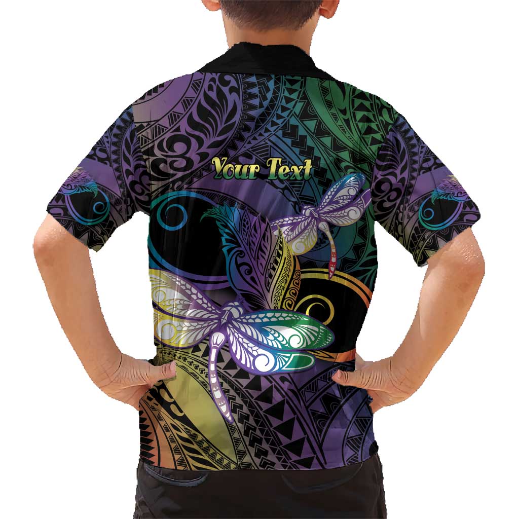 Personalized Polynesian Memorial Hawaiian Shirt Dragonflies Appear When Angels Are Near LT14 - Polynesian Pride