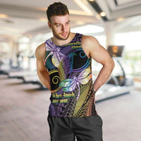Personalized Polynesian Memorial Men Tank Top Dragonflies Appear When Angels Are Near LT14 Colorful - Polynesian Pride