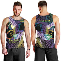 Personalized Polynesian Memorial Men Tank Top Dragonflies Appear When Angels Are Near LT14 - Polynesian Pride