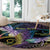 Personalized Polynesian Memorial Round Carpet Dragonflies Appear When Angels Are Near