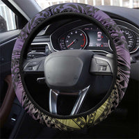 Polynesian Memorial Steering Wheel Cover Dragonflies Appear When Angels Are Near LT14 - Polynesian Pride