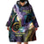 Personalized Polynesian Memorial Wearable Blanket Hoodie Dragonflies Appear When Angels Are Near