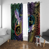Personalized Polynesian Memorial Window Curtain Dragonflies Appear When Angels Are Near LT14 With Grommets Colorful - Polynesian Pride