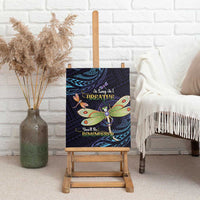 As Long As I Breathe You'll Be Remembered Canvas Wall Art Dragonflies Memorial - Polynesian Pattern LT14 - Polynesian Pride