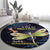 As Long As I Breathe You'll Be Remembered Round Carpet Dragonflies Memorial - Polynesian Pattern