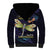 As Long As I Breathe You'll Be Remembered Sherpa Hoodie Dragonflies Memorial - Polynesian Pattern