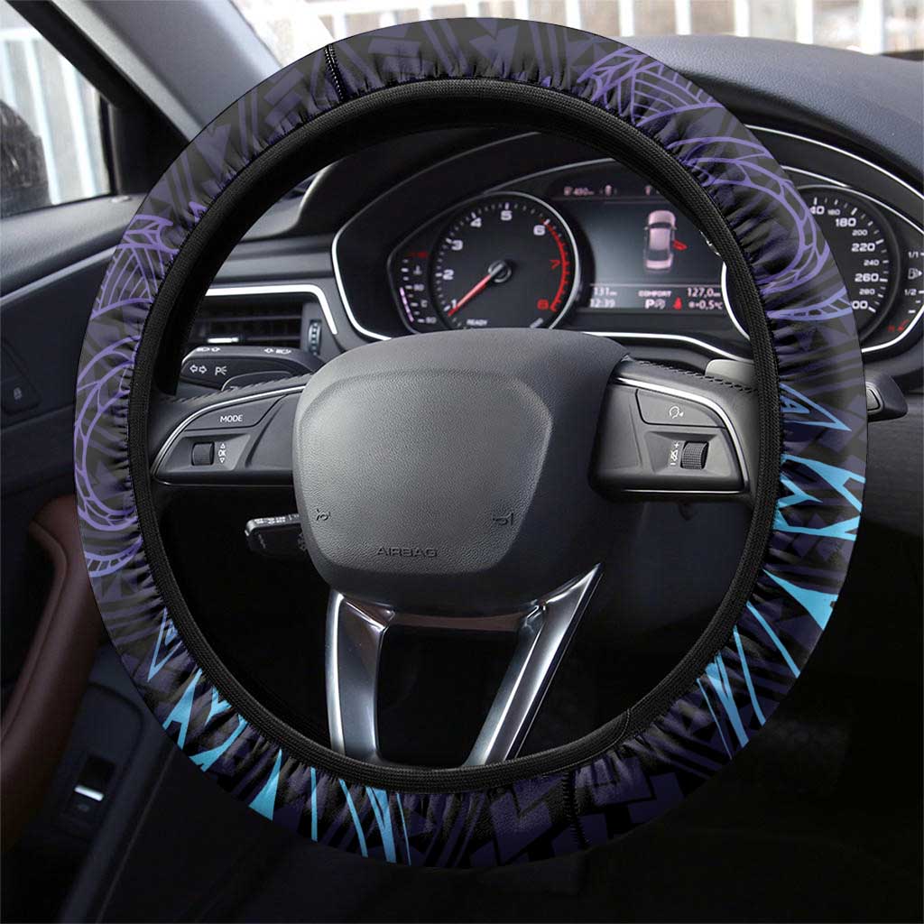 As Long As I Breathe You'll Be Remembered Steering Wheel Cover Dragonflies Memorial - Polynesian Pattern LT14 - Polynesian Pride