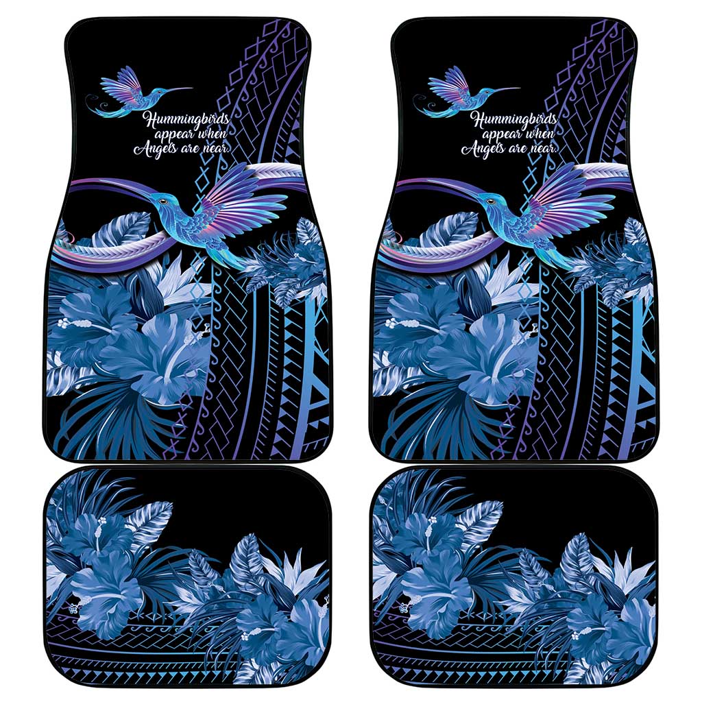 Polynesian Memorial Car Mats Hummingbirds Appear When Angels Are Near LT14 - Polynesian Pride