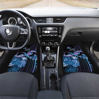 Polynesian Memorial Car Mats Hummingbirds Appear When Angels Are Near LT14 Set 2pcs - Front Black - Polynesian Pride