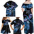 Polynesian Memorial Family Matching Off Shoulder Maxi Dress and Hawaiian Shirt Hummingbirds Appear When Angels Are Near LT14