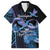 Polynesian Memorial Family Matching Off Shoulder Short Dress and Hawaiian Shirt Hummingbirds Appear When Angels Are Near LT14