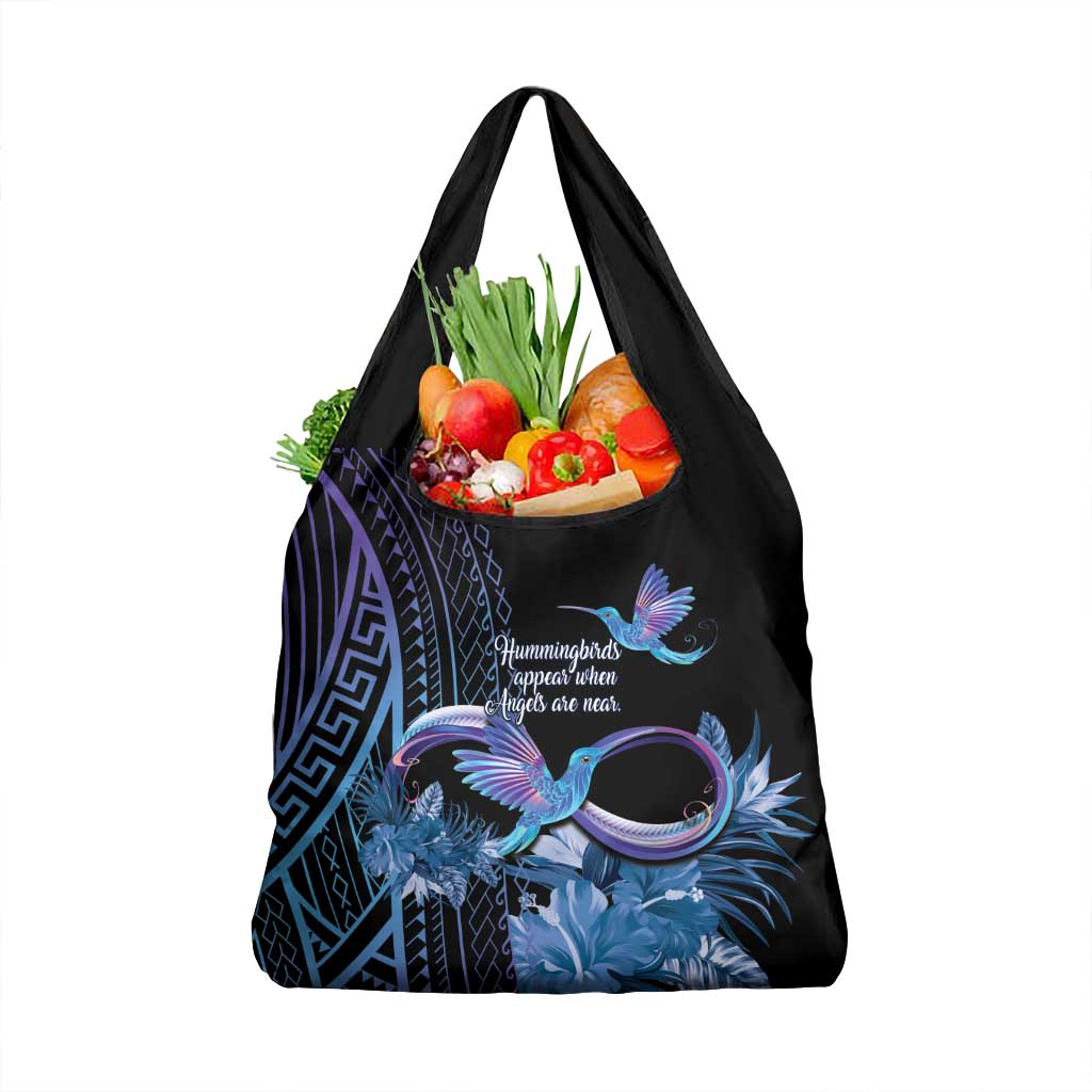 Polynesian Memorial Grocery Bag Hummingbirds Appear When Angels Are Near