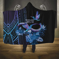 Polynesian Memorial Hooded Blanket Hummingbirds Appear When Angels Are Near LT14 - Polynesian Pride