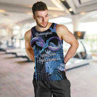 Polynesian Memorial Men Tank Top Hummingbirds Appear When Angels Are Near LT14 Black - Polynesian Pride