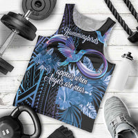 Polynesian Memorial Men Tank Top Hummingbirds Appear When Angels Are Near LT14 - Polynesian Pride