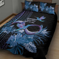Polynesian Memorial Quilt Bed Set Hummingbirds Appear When Angels Are Near LT14 - Polynesian Pride