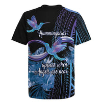 Polynesian Memorial Rugby Jersey Hummingbirds Appear When Angels Are Near LT14