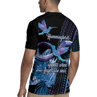 Polynesian Memorial Rugby Jersey Hummingbirds Appear When Angels Are Near LT14