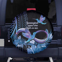 Polynesian Memorial Spare Tire Cover Hummingbirds Appear When Angels Are Near LT14 - Polynesian Pride