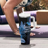 Polynesian Memorial Tumbler With Handle Hummingbirds Appear When Angels Are Near LT14 - Polynesian Pride