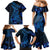 Blue Polynesia Shark Tattoo Family Matching Mermaid Dress and Hawaiian Shirt With Polynesian Plumeria LT14 - Polynesian Pride