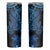 Blue Polynesia Shark Tattoo Skinny Tumbler With Polynesian Plumeria