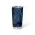 Blue Polynesia Shark Tattoo Tumbler Cup With Polynesian Plumeria