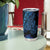 Blue Polynesia Shark Tattoo Tumbler Cup With Polynesian Plumeria