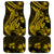 Gold Polynesia Shark Tattoo Car Mats With Polynesian Plumeria LT14 Gold - Polynesian Pride