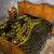 Gold Polynesia Shark Tattoo Quilt With Polynesian Plumeria LT14 - Polynesian Pride