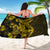 Gold Polynesia Shark Tattoo Sarong With Polynesian Plumeria LT14 - Polynesian Pride