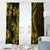 Gold Polynesia Shark Tattoo Window Curtain With Polynesian Plumeria LT14 - Polynesian Pride