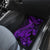 Purple Polynesia Shark Tattoo Car Mats With Polynesian Plumeria LT14 - Polynesian Pride