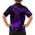 Purple Polynesia Shark Tattoo Family Matching Long Sleeve Bodycon Dress and Hawaiian Shirt With Polynesian Plumeria LT14 - Polynesian Pride