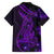 Purple Polynesia Shark Tattoo Family Matching Puletasi Dress and Hawaiian Shirt With Polynesian Plumeria LT14 - Polynesian Pride