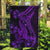 Purple Polynesia Shark Tattoo Garden Flag With Polynesian Plumeria LT14 Garden Flag Purple - Polynesian Pride