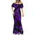 Purple Polynesia Shark Tattoo Mermaid Dress With Polynesian Plumeria LT14 - Polynesian Pride