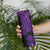 Purple Polynesia Shark Tattoo Skinny Tumbler With Polynesian Plumeria