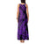 Purple Polynesia Shark Tattoo Tank Maxi Dress With Polynesian Plumeria LT14 - Polynesian Pride