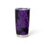 Purple Polynesia Shark Tattoo Tumbler Cup With Polynesian Plumeria