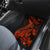 Red Polynesia Car Mats Shark Tattoo With Polynesian Plumeria LT14 - Polynesian Pride