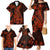 Red Polynesia Family Matching Mermaid Dress and Hawaiian Shirt Shark Tattoo With Polynesian Plumeria LT14 - Polynesian Pride