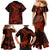 Red Polynesia Family Matching Mermaid Dress and Hawaiian Shirt Shark Tattoo With Polynesian Plumeria LT14 - Polynesian Pride