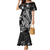 Black Polynesia Family Matching Mermaid Dress and Hawaiian Shirt Shark Tattoo With Polynesian Plumeria LT14 Mom's Dress Black - Polynesian Pride