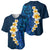 Blue Polynesia Baseball Jersey Plumeria Tropical Leaves With Galaxy Polynesian Art LT14 - Polynesian Pride