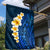 Blue Polynesia Garden Flag Plumeria Tropical Leaves With Galaxy Polynesian Art LT14 - Polynesian Pride